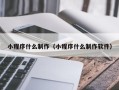 新泰小程序什么制作（小程序什么制作软件）